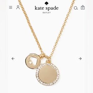 Kate Spade New York Gold Spade & Mother-of-Pearl Pendant Necklace ♠️